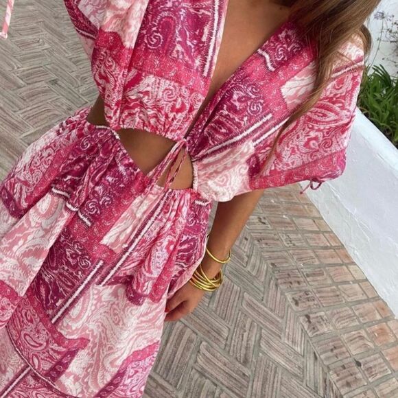 Zara Patchwork Print Dress New - Picture 2 of 11